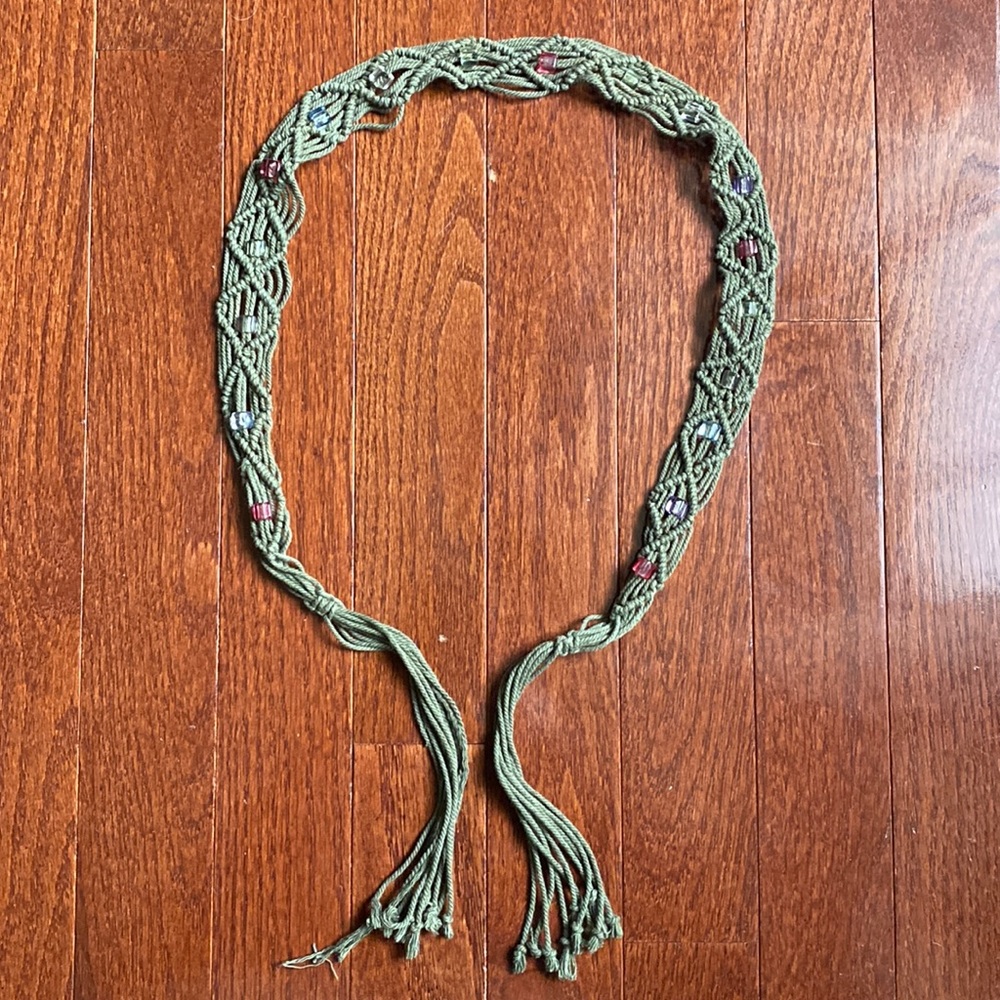 Pretty Beaded Rope Belt